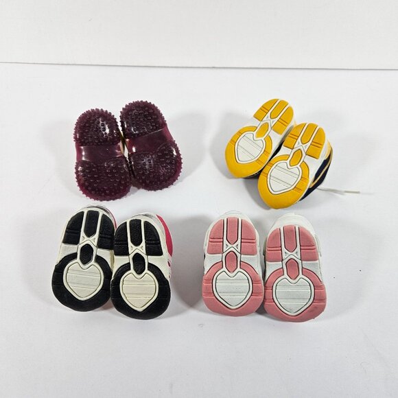 American Girl Doll Shoes Lot of 4 pair Retired Sneakers Yoga Tennis Shoes - Picture 3 of 8